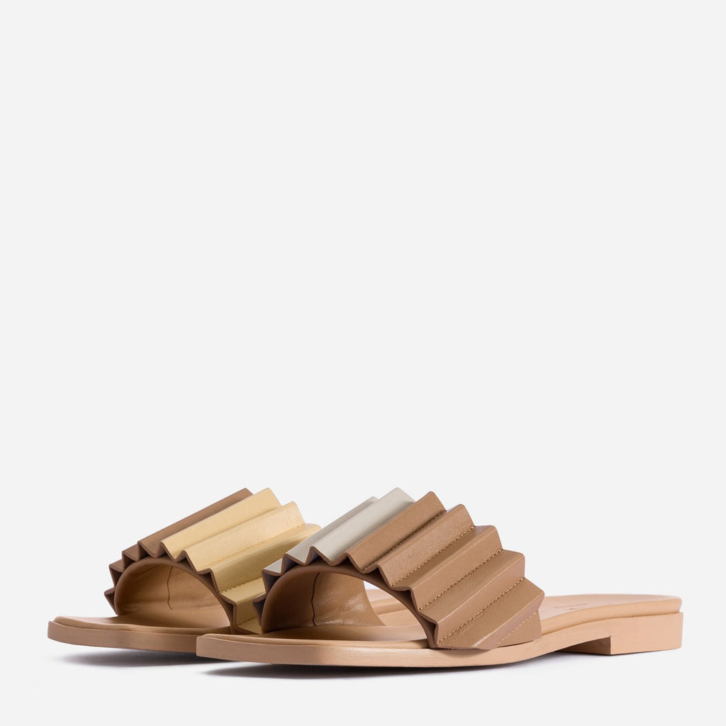 Louise Slide Sandal Mlouye Buttermilk