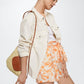 Basket Weave Textured Sling Bag MANGO Brown