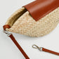 Basket Weave Textured Sling Bag MANGO Brown