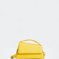 Solid Structured Satchel MANGO Yellow