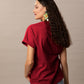 100% Cotton Blank T-shirts StarApps for her Strong Red